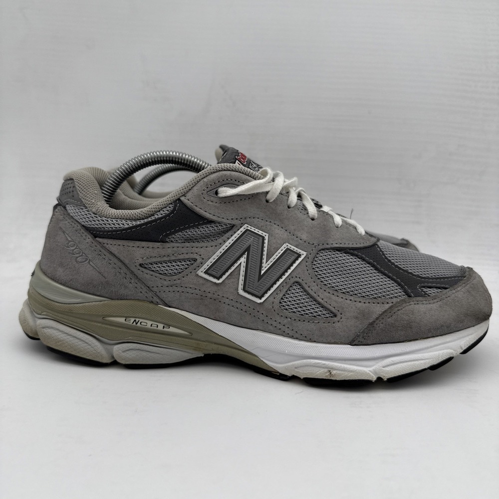 New Balance USA 990 v3 Women 11.5 2E Extra Wide Gray Athletic Sneaker W990GL3